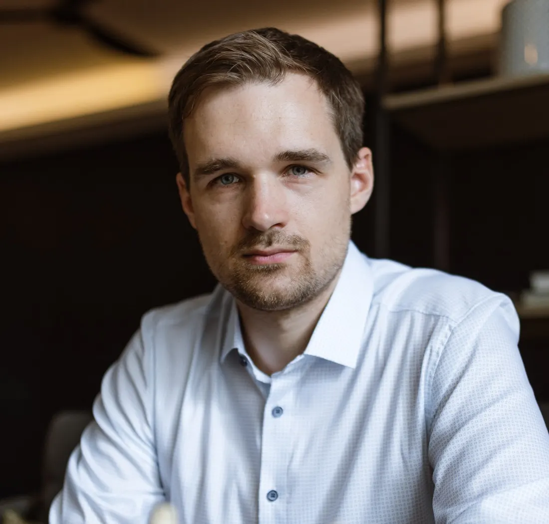 Porträt von Johannes Link in Schwarz-Weiß